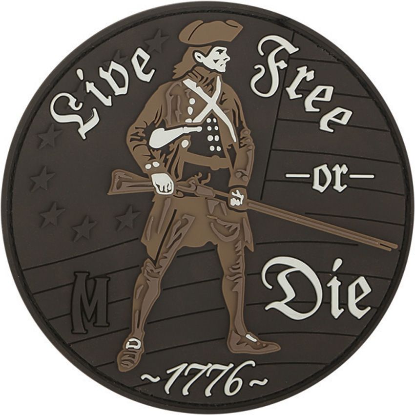 Tactical Morale Patch Velcro - Maxpedition Black, White, and Tan Black, White, and Tan - Maxpedition
