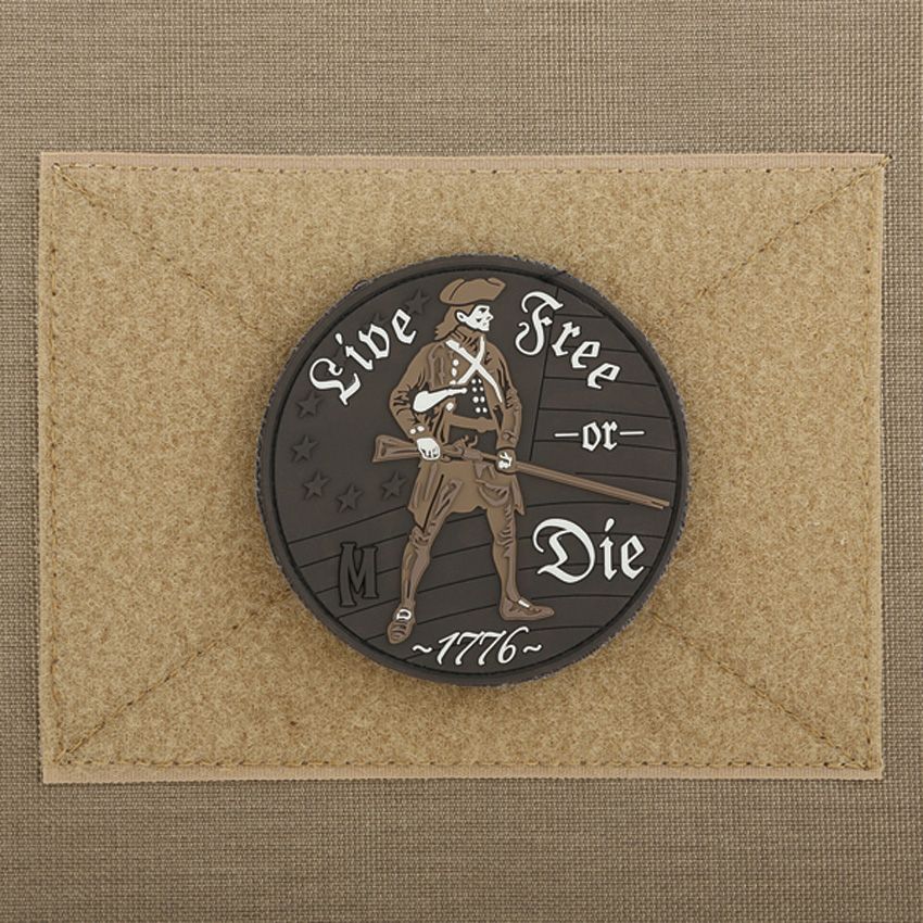 Maxpedition Tactical Morale Patch Velcro Black, White, and Tan - Maxpedition (image 2)