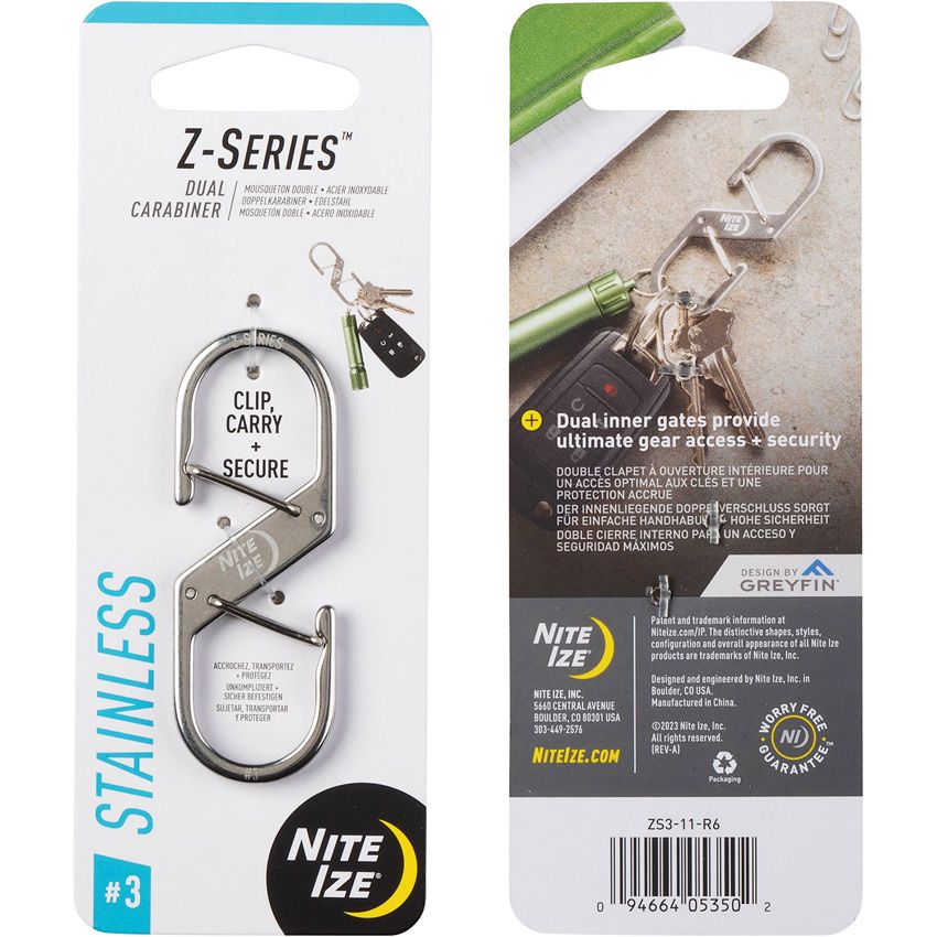 Nite Ize Dual Carabiner Stainless/Satin - Nite Ize (image 5)