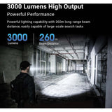 Nextorch Rechargeable LED Torch 3000 Lumens Black (Tactical Flashli - Nextorch (image 5)