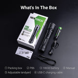 Nextorch Rechargeable LED Torch 1600 Lumens Black (Tactical Flashli - Nextorch (image 2)