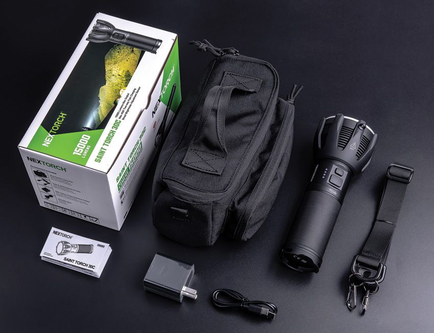 Nextorch Rechargeable LED Torch 2400 Lumens Black - Nextorch (image 2)