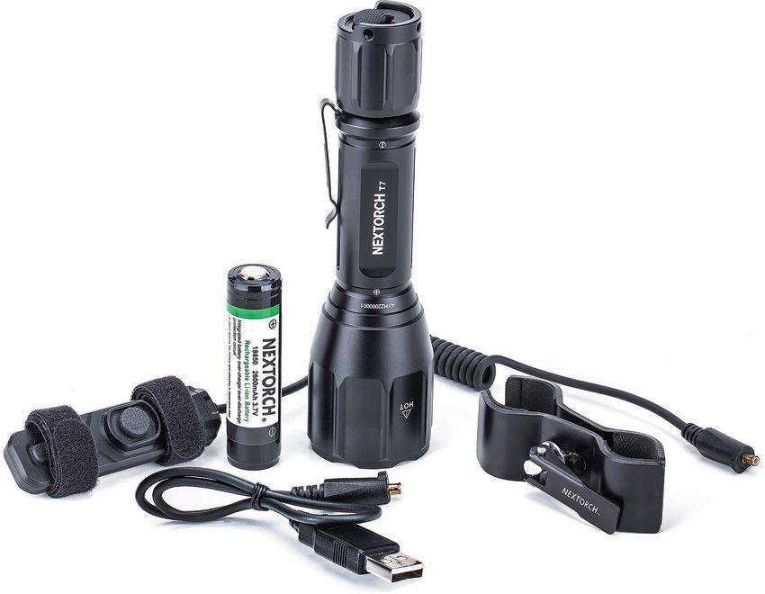Rechargeable LED Torch 900 Lumens - Nextorch Black Black - Nextorch