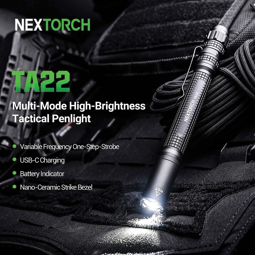 Nextorch LED Torch 850 Lumens Black - Nextorch (image 4)