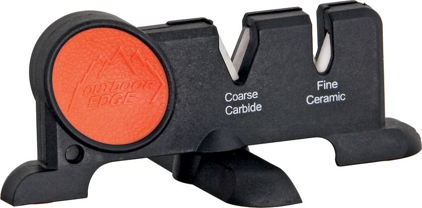 Wedge Multi-Sharpener Carbide & Ceramic - Outdoor Edge Black/Orange Black/Orange - Outdoor Edge