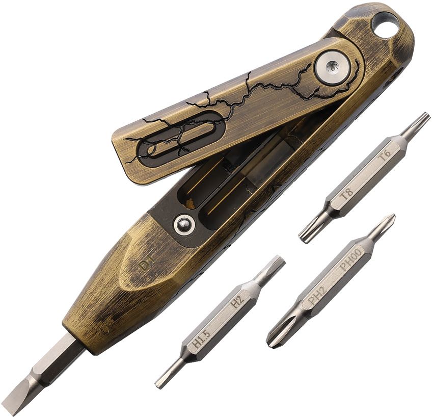Multi-Function Outdoor Tool - Oknife Cracked Brass - Oknife