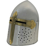 Pakistan Crusader Helmet Steel/Brass (2) - Pakistan (image 2)