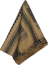 Tactical Shemagh Desert Scarf - Camcon Sand/Black Sand/Black - Camcon