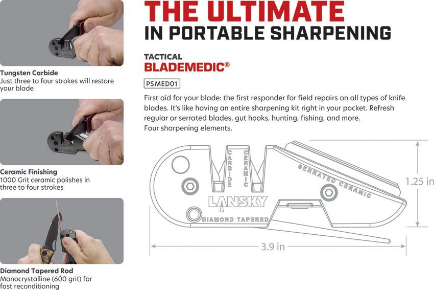 Lansky Wedge Multi-Sharpener Carbide & Ceramic (Blademedic(R) (LS52)) - Lansky (image 5)