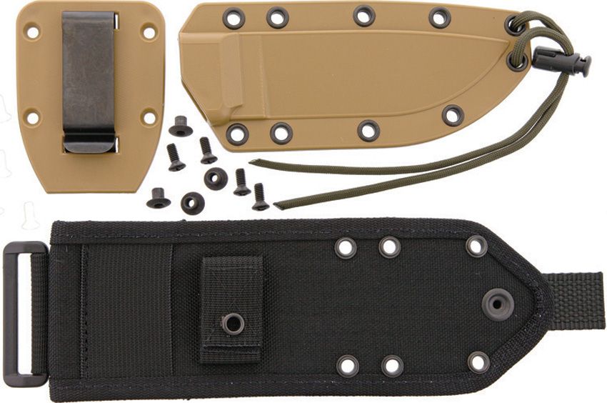 Custom Kydex Knife Sheath - ESEE Coyote Tan / Black Coyote Tan / Black - ESEE