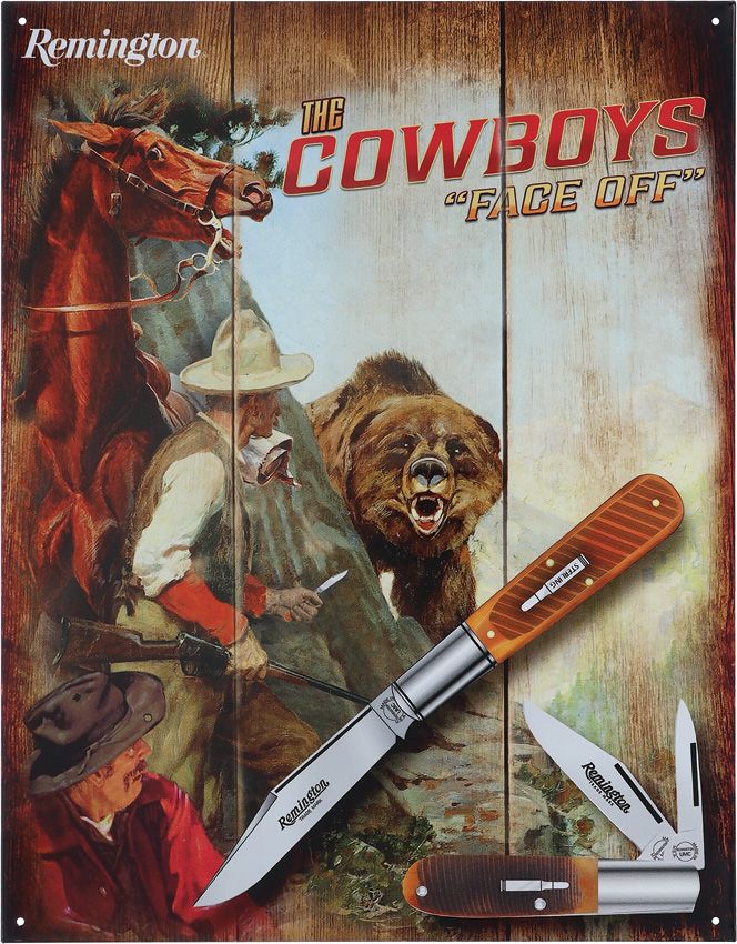 Nostalgic Embossed Tin Wall Sign - Remington - Remington
