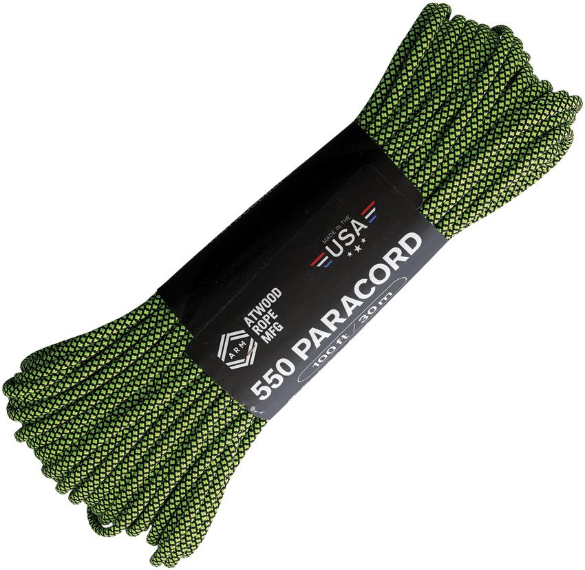 Outdoor Survival Gear - Atwood Rope MFG Black and Neon Green Black and Neon Green - Atwood Rope MFG