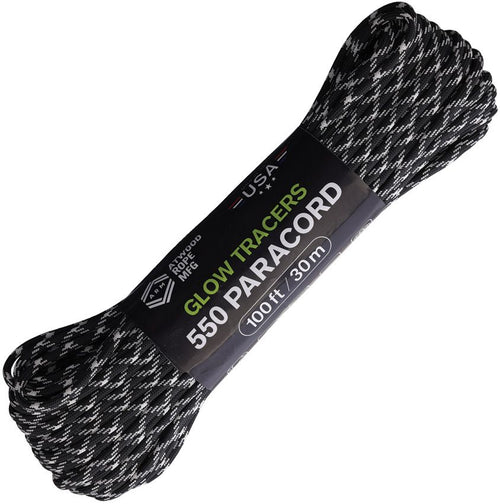 Outdoor Survival Gear - Atwood Rope MFG Black with Uber Glow Black with Uber Glow - Atwood Rope MFG