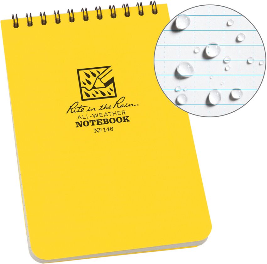 Portable Retractable Fish Ruler - Rite in the Rain Yellow Yellow - Rite in the Rain