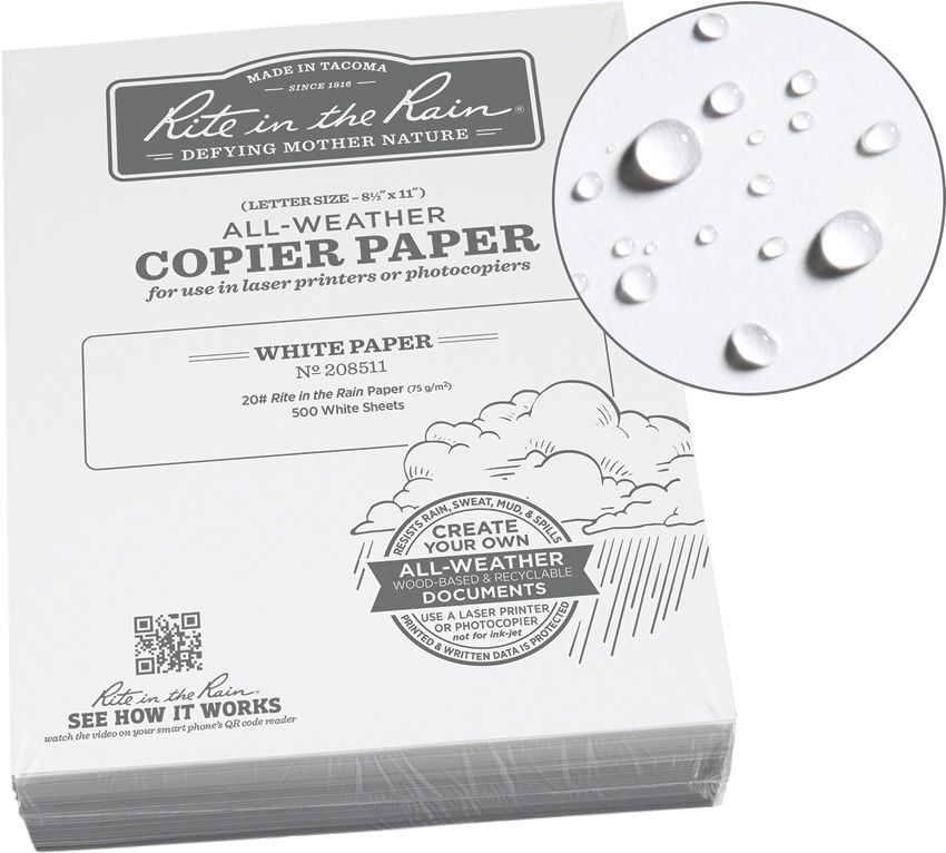 Outdoor Survival Gear - Rite in the Rain White White - Rite in the Rain