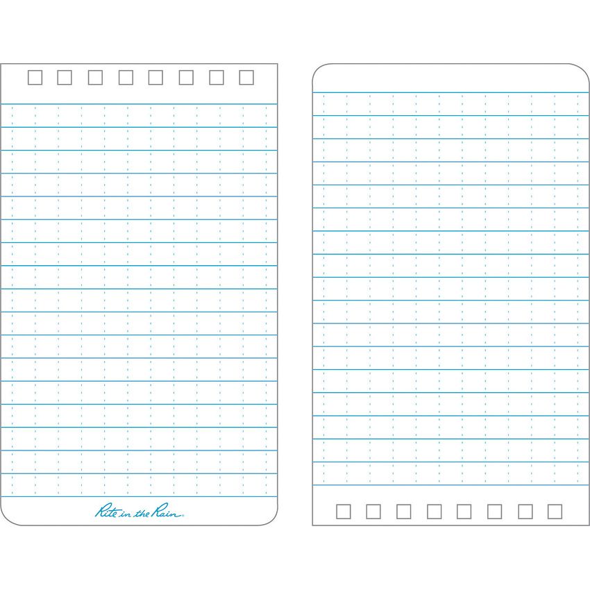 Rite in the Rain Portable Retractable Fish Ruler Blue - Rite in the Rain (image 3)