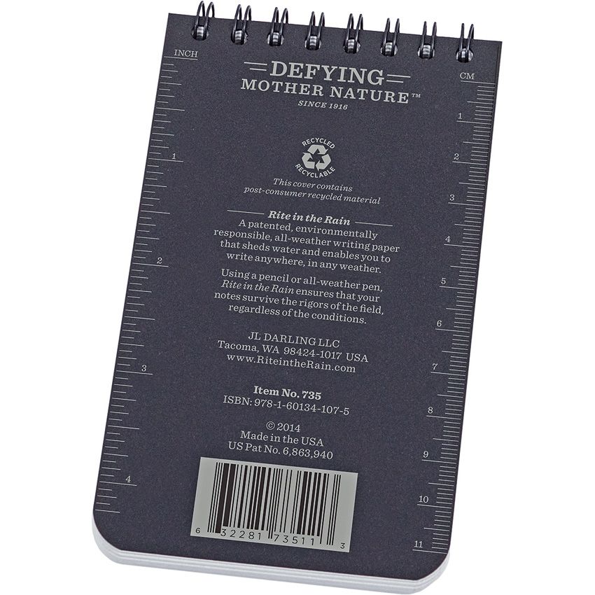 Rite in the Rain Notebook Blac Black - Rite in the Rain (image 3)