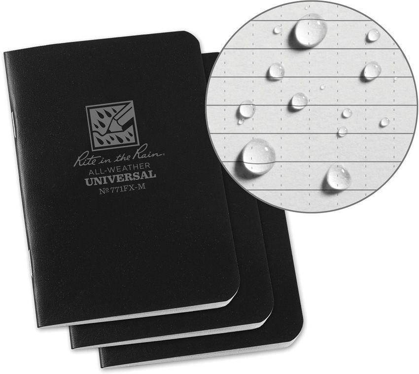 Portable Retractable Fish Ruler - Rite in the Rain Black Black - Rite in the Rain