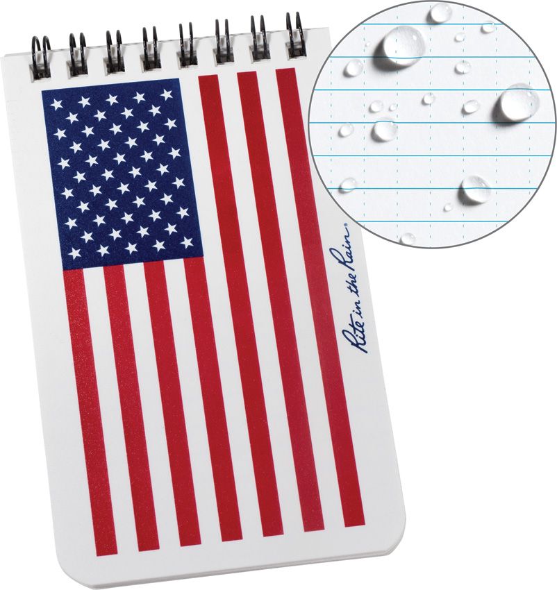 Outdoor Survival Gear - Rite in the Rain Multicolor (American Flag de Multicolor (American Flag design) - Rite in the Rain