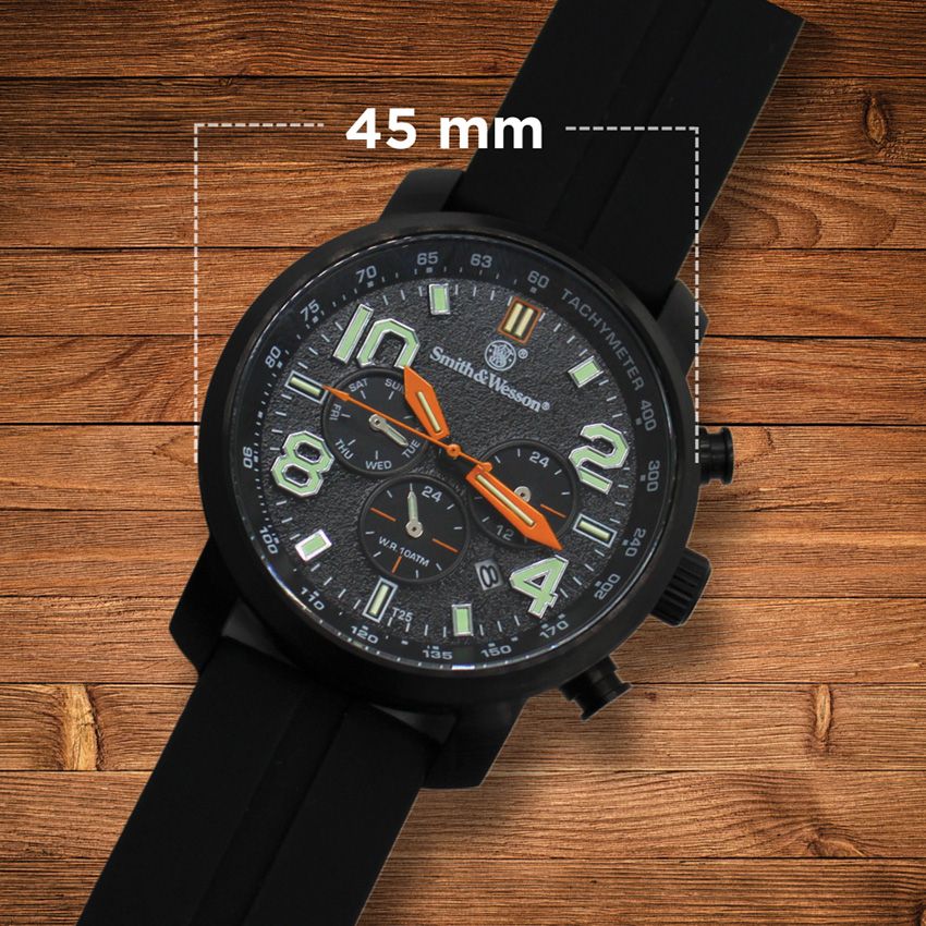 Smith & Wesson Lightweight Outdoor Watch Black Black (Chronograph W - Smith & Wesson (image 3)