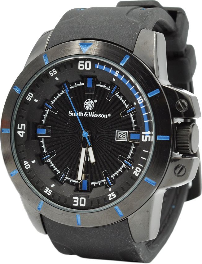 Lightweight Outdoor Watch Black and Blue - Smith & Wesson Black and B Black and Blue - Smith & Wesson