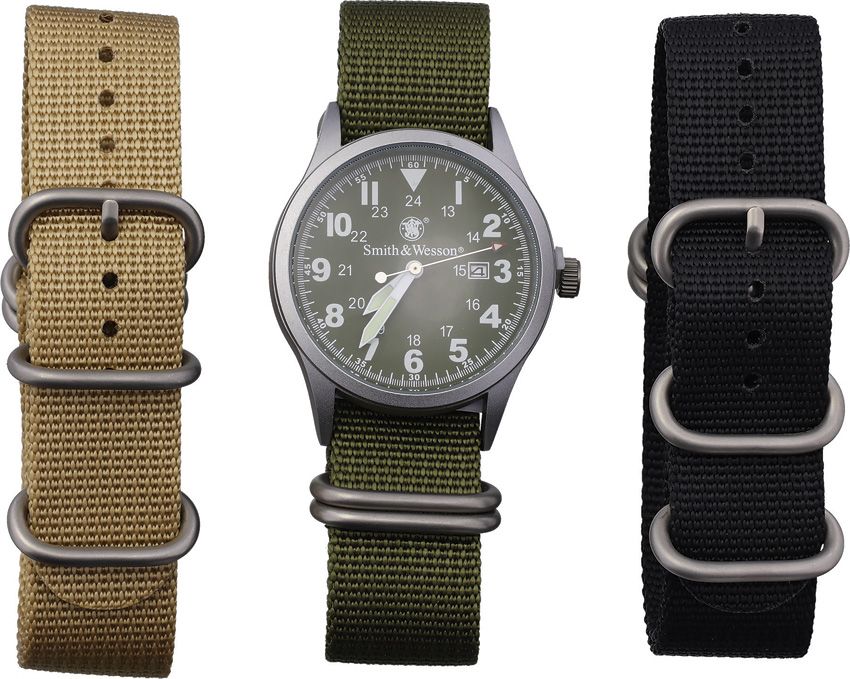 Lightweight Outdoor Watch OD Green/Gray/Tan/Black - Smith & Wesson OD OD Green/Gray/Tan/Black - Smith & Wesson