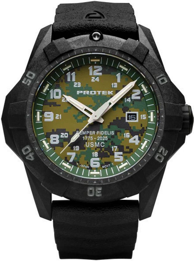 Digital Backpacker Watch Water Resistant - ProTek Black and Digital C Black and Digital Camo - ProTek