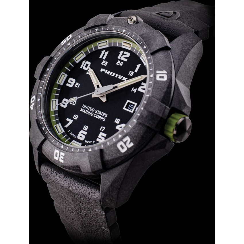 ProTek Lightweight Outdoor Watch Black/Green - ProTek (image 4)