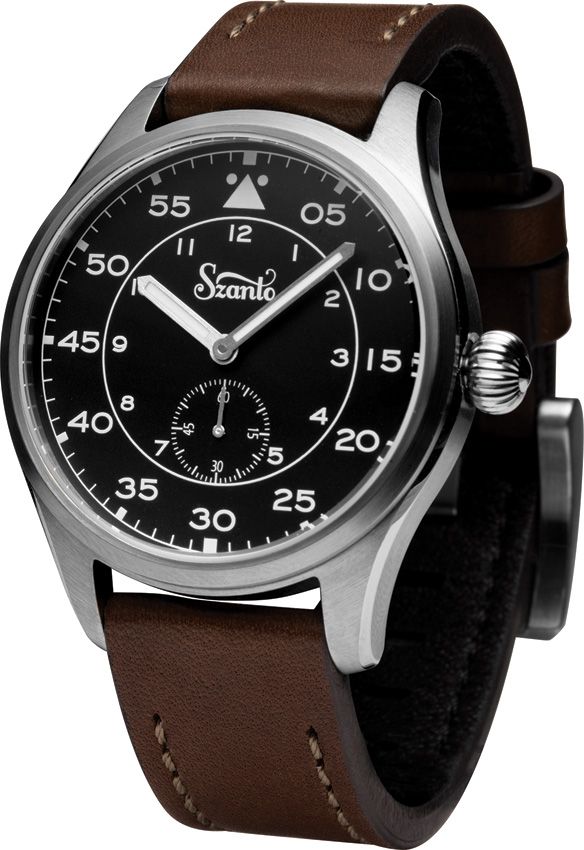 Lightweight Outdoor Watch Black dial, Brown strap - Time Concepts Bla Black dial, Brown strap - Time Concepts