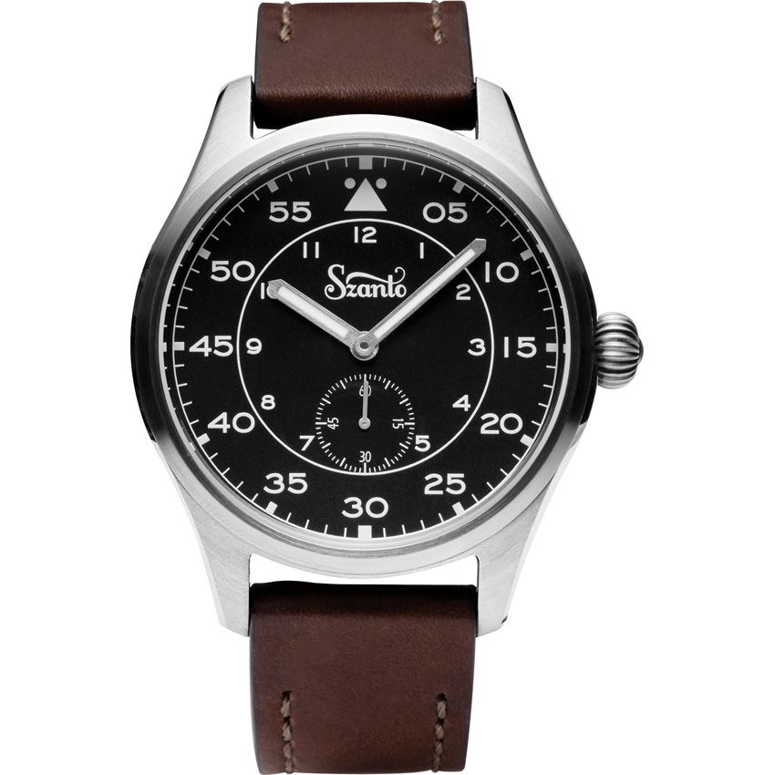 Time Concepts Lightweight Outdoor Watch Black dial, Brown strap - Time Concepts (image 3)