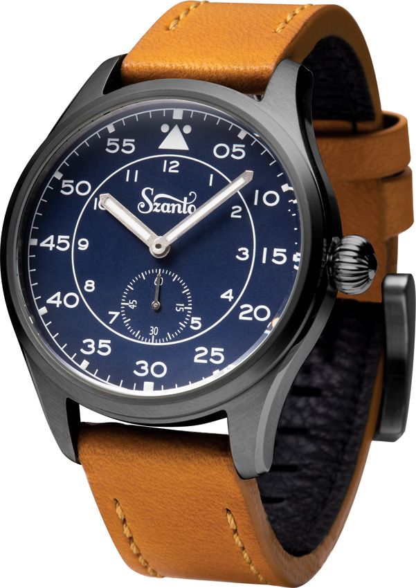 Lightweight Outdoor Watch Blue dial, Gray case, Tan strap - Time Conc Blue dial, Gray case, Tan strap - Time Concepts