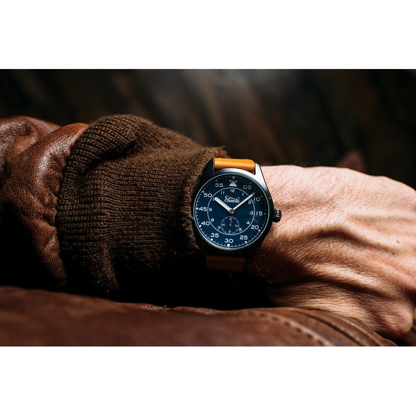 Time Concepts Lightweight Outdoor Watch Blue dial, Gray case, Tan stra - Time Concepts (image 5)