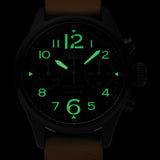 Time Concepts Lightweight Outdoor Watch Black, Tan - Time Concepts (image 5)