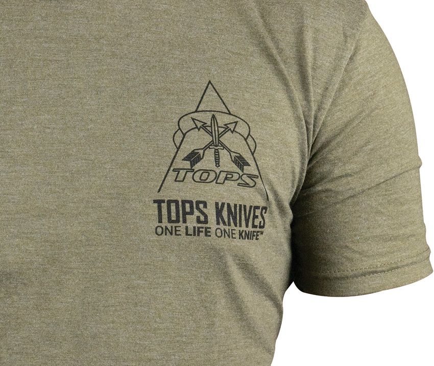 TOPS T-Shirt Large OD Green - TOPS (image 2)