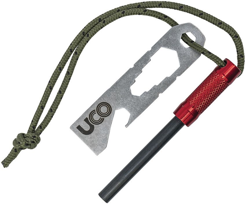 Outdoor Survival Gear - UCO Red handle, Green lanyard Red handle, Green lanyard - UCO