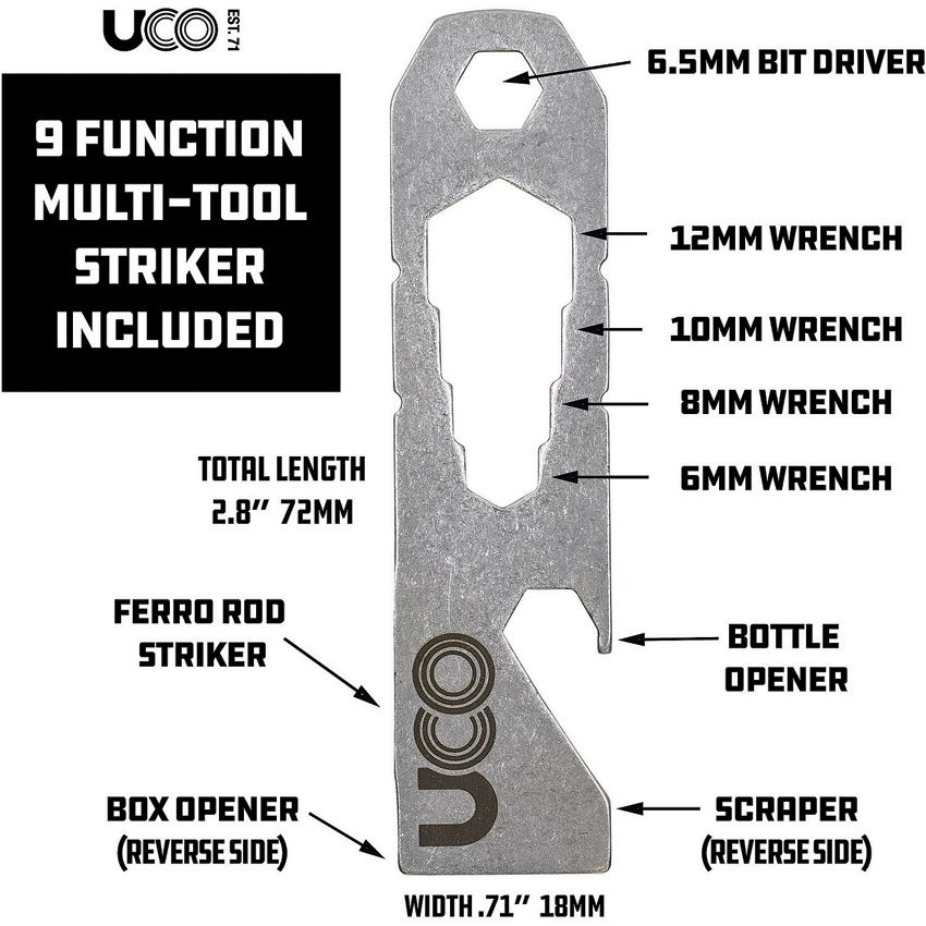 UCO Outdoor Survival Gear Stainless/Green - UCO (image 3)