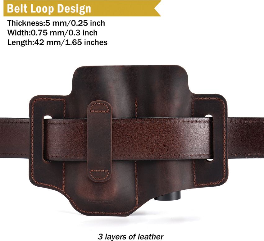 Viperade Knife Sheath & Accessory Dark brown - Viperade (image 2)