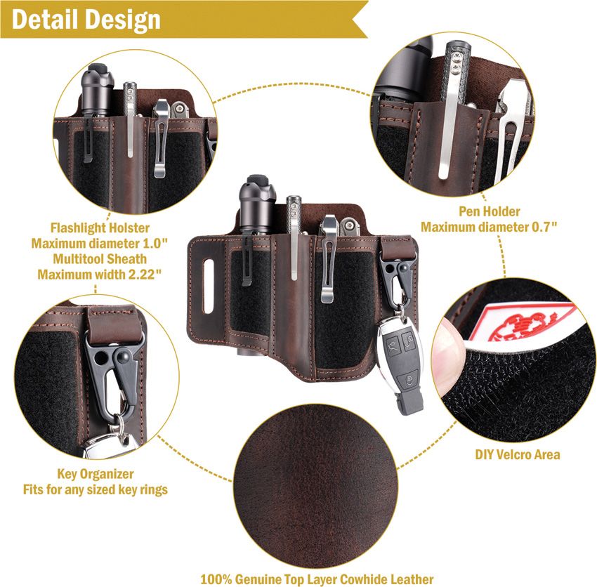 Viperade Knife Sheath & Accessory Dark brown - Viperade (image 3)