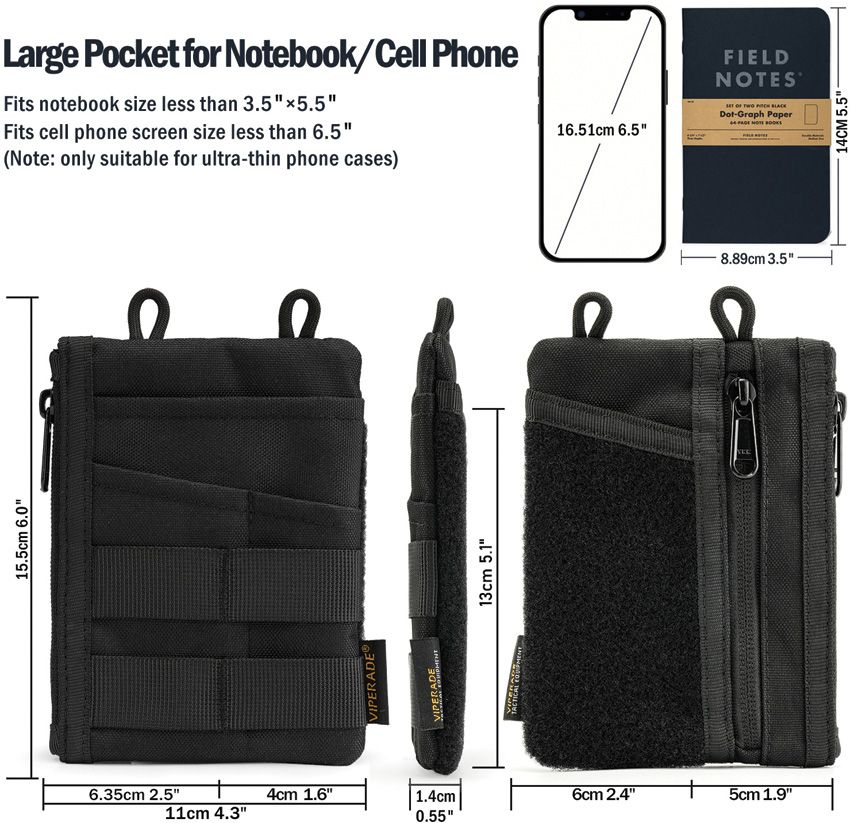 Viperade Pocket Organizer Black - Viperade (image 4)