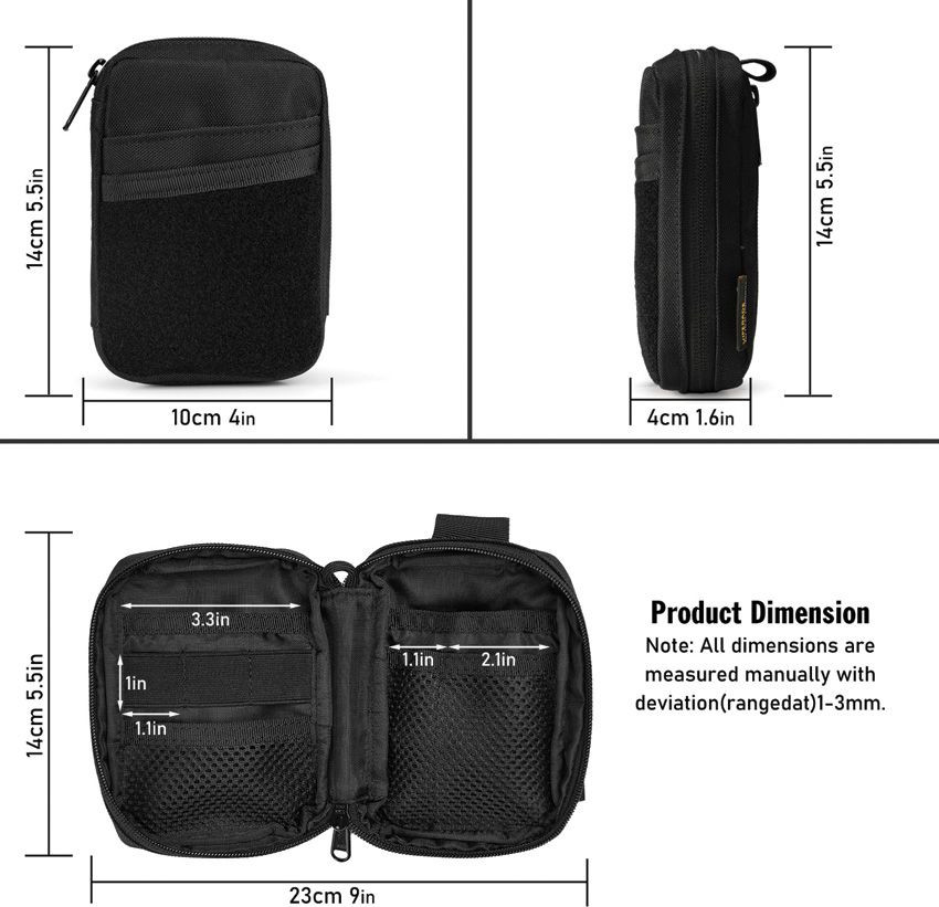 Viperade 8-Pocket Organizer Black - Viperade (image 2)