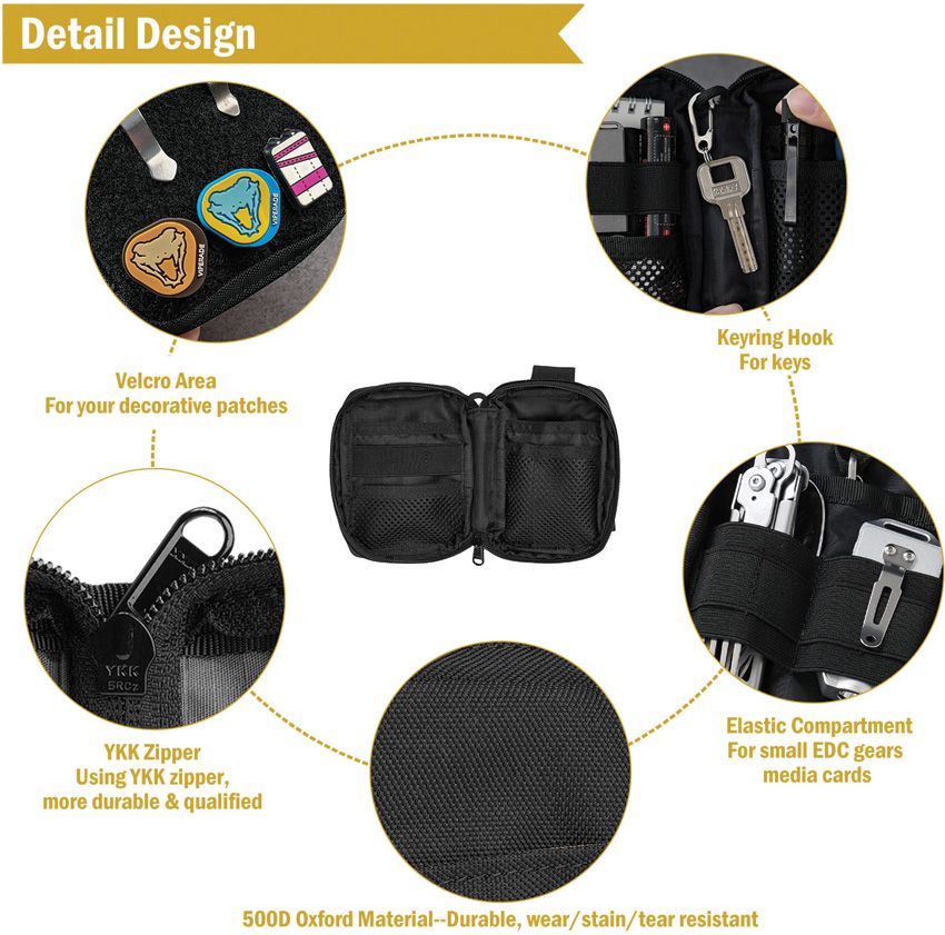 Viperade 8-Pocket Organizer Black - Viperade (image 3)