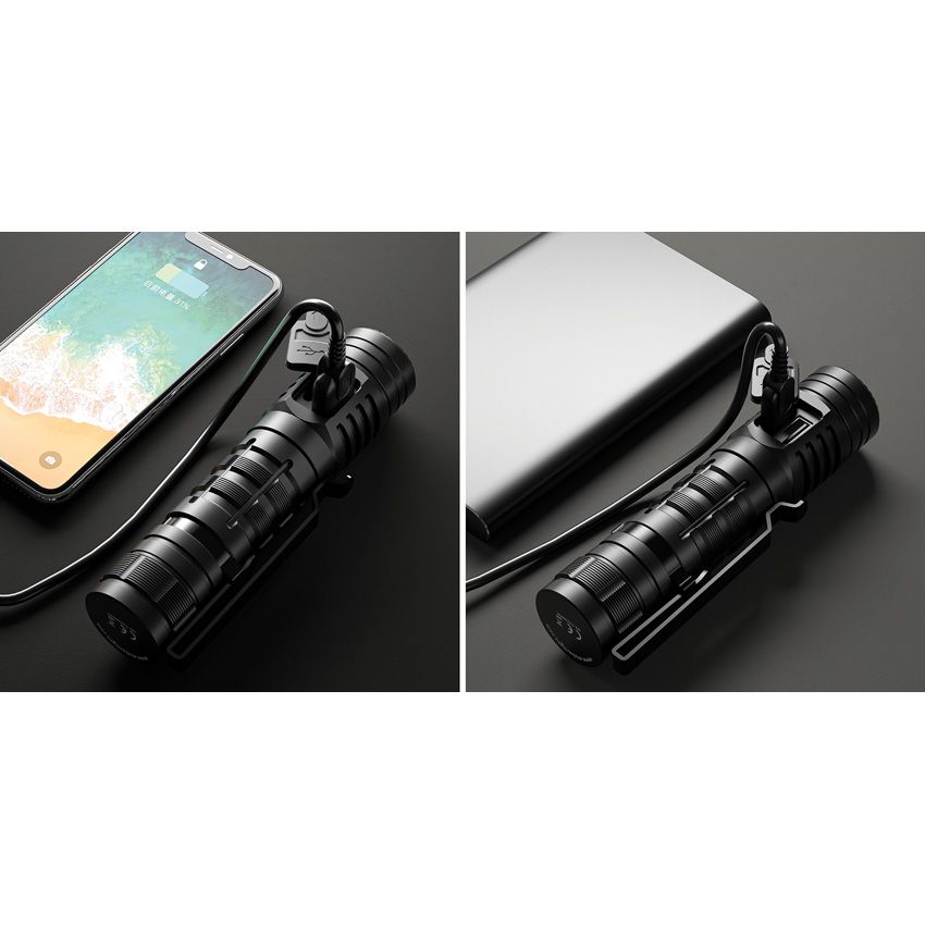 WUBEN Rechargeable LED Torch 700 Lumens Black - WUBEN (image 4)
