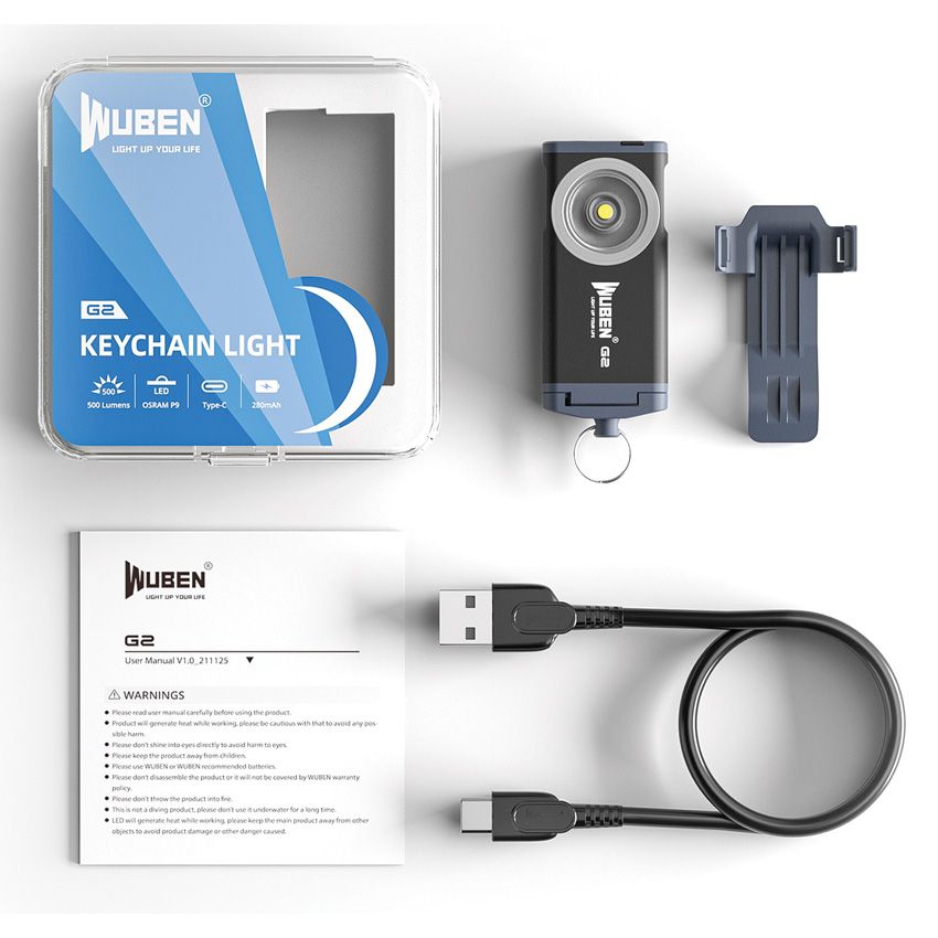 WUBEN Rechargeable LED Torch 200 Lumens Black - WUBEN (image 5)