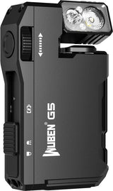 Rechargeable LED Torch 2 Lumens - WUBEN Black Black - WUBEN