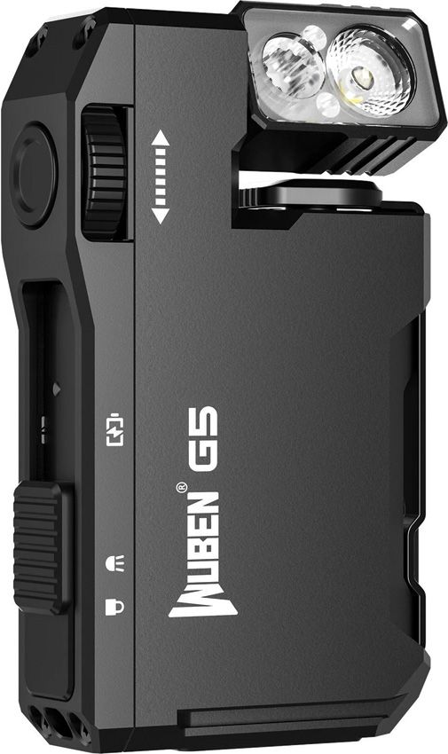 Rechargeable LED Torch 2 Lumens - WUBEN Black Black - WUBEN