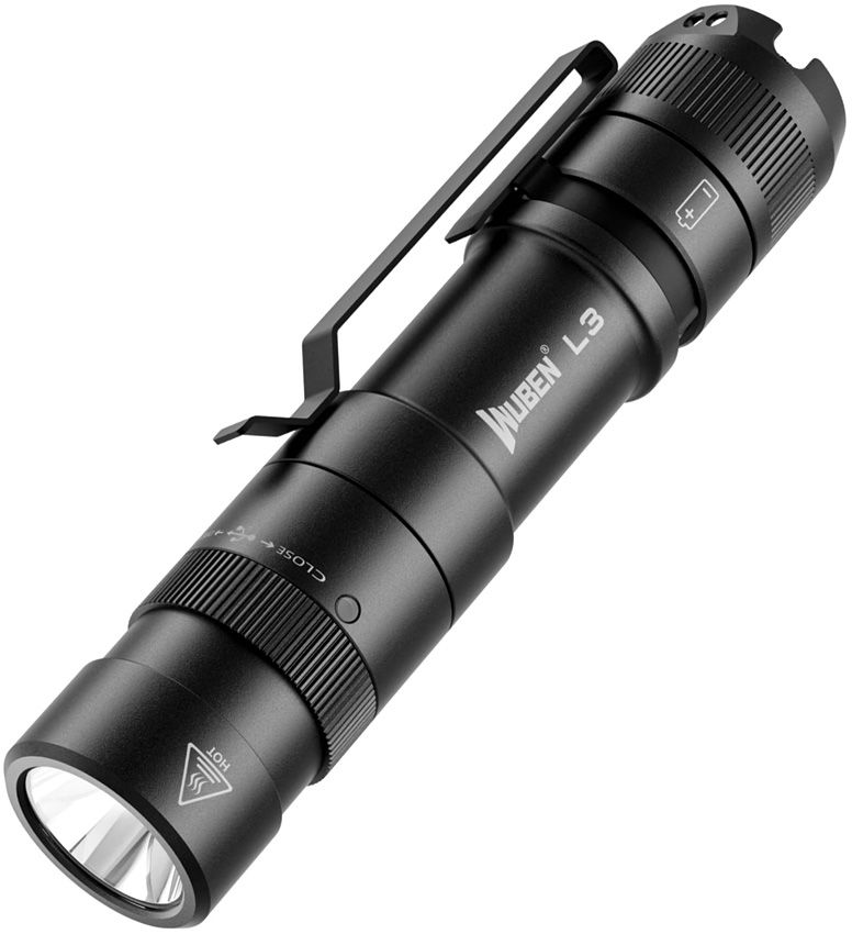 Rechargeable LED Torch 3000 Lumens - WUBEN Black Black - WUBEN