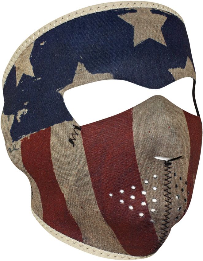 Outdoor Apparel Accessory - Zan Headgear Patriot (vintage red, white, Patriot (vintage red, white, and blue) - Zan Headgear
