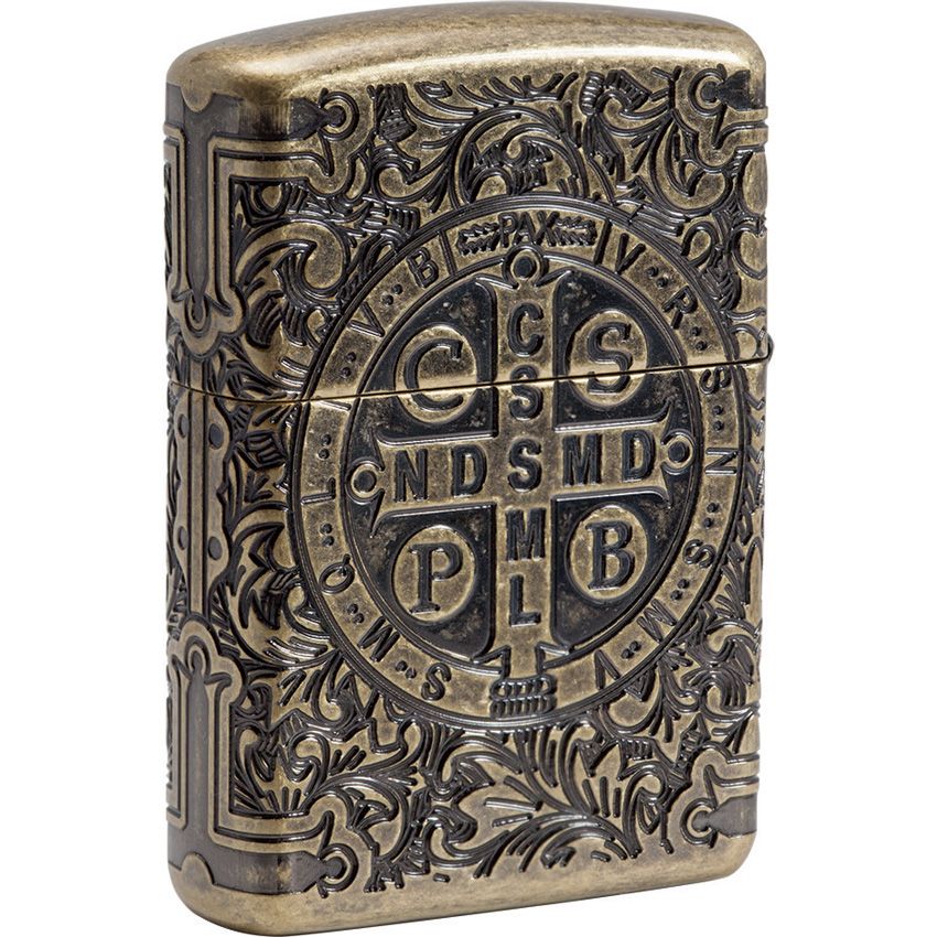 Zippo Benedict Design Antique Brass - Zippo (image 2)