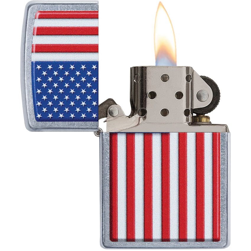 Zippo Patriotic Lighter Street Chrome - Zippo (image 2)