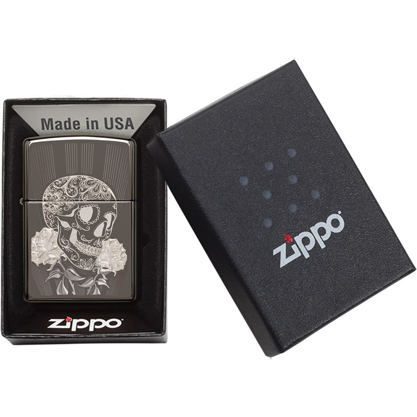 Zippo Skull Lighter Black Ice - Zippo (image 3)